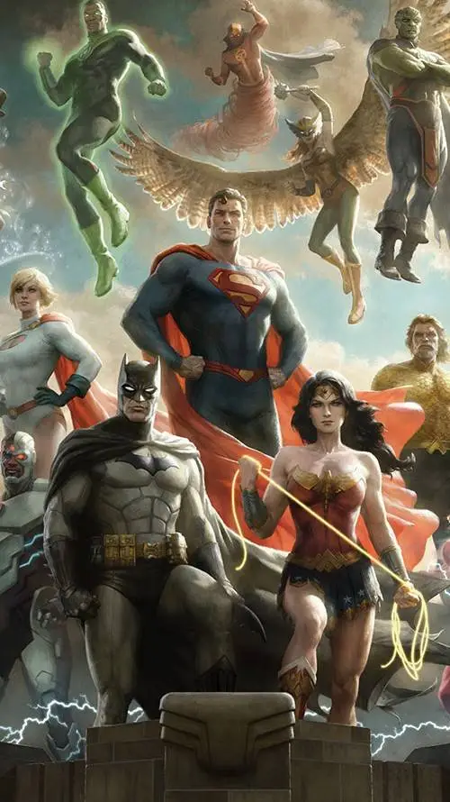 ai character: Justice League background