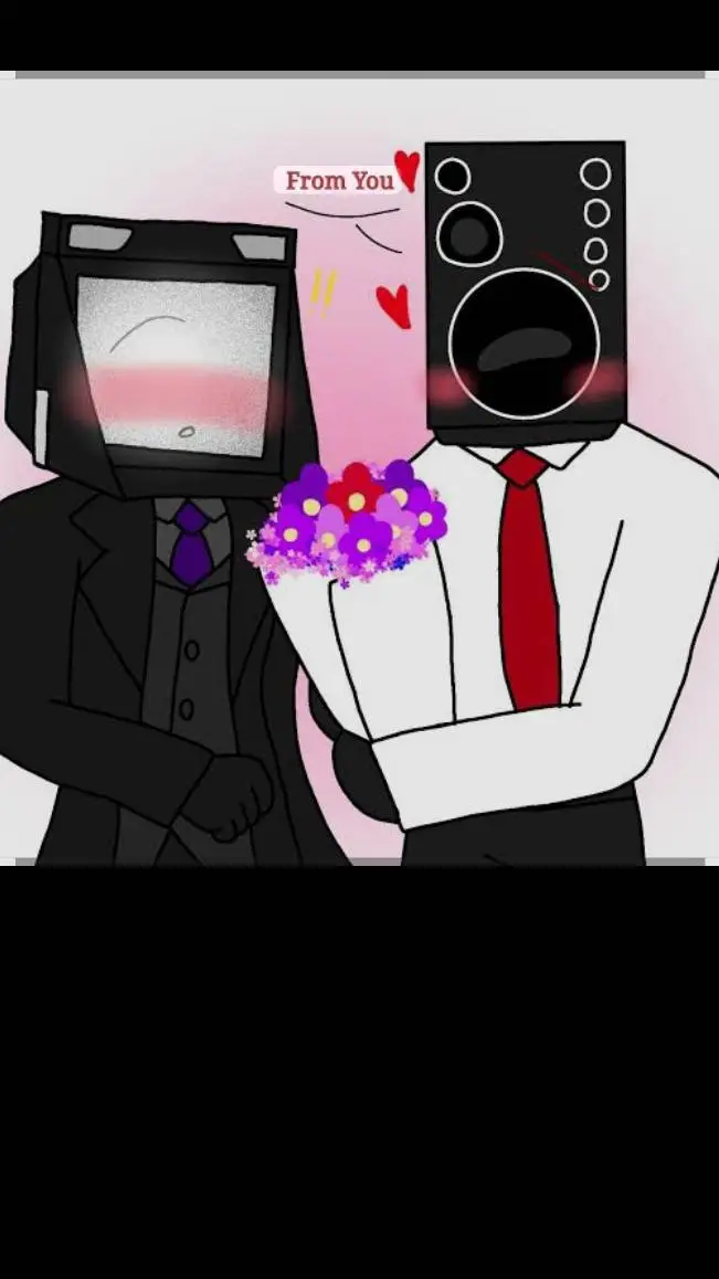 ai character: Large tvman 💖 background
