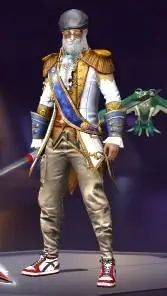 ai character: Alex fire background