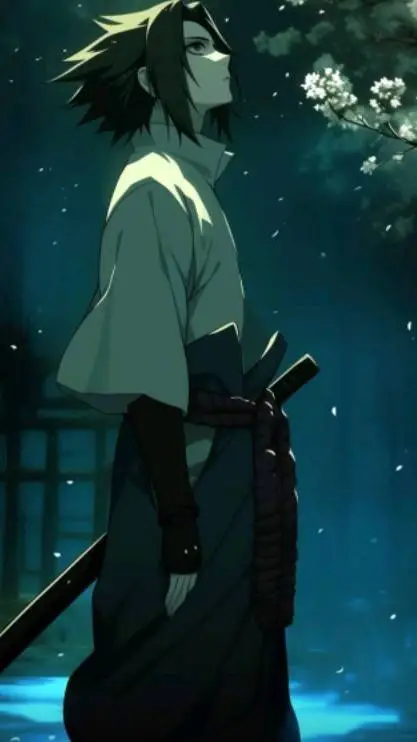 ai character: Sasuke  background
