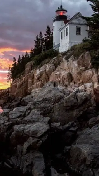 ai character: Acadia park background