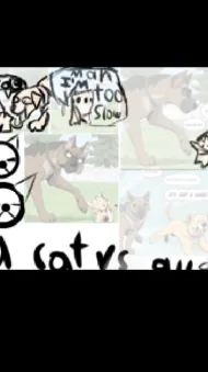 ai character: A cat vs all dogs background