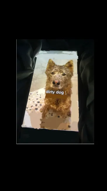 ai character: Dirty dog background