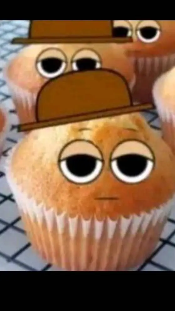 ai character: muffin tunner come background