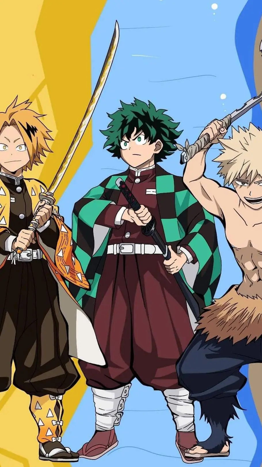 ai character: Kny x Mha background