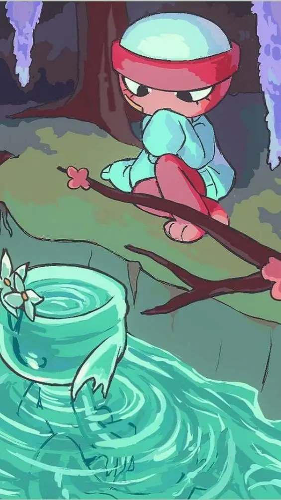 ai character: ~•♦️Gigi y Finn🌊•~ background