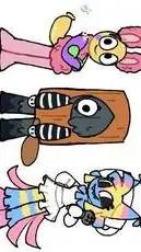 ai character: Los disfraces XDD background