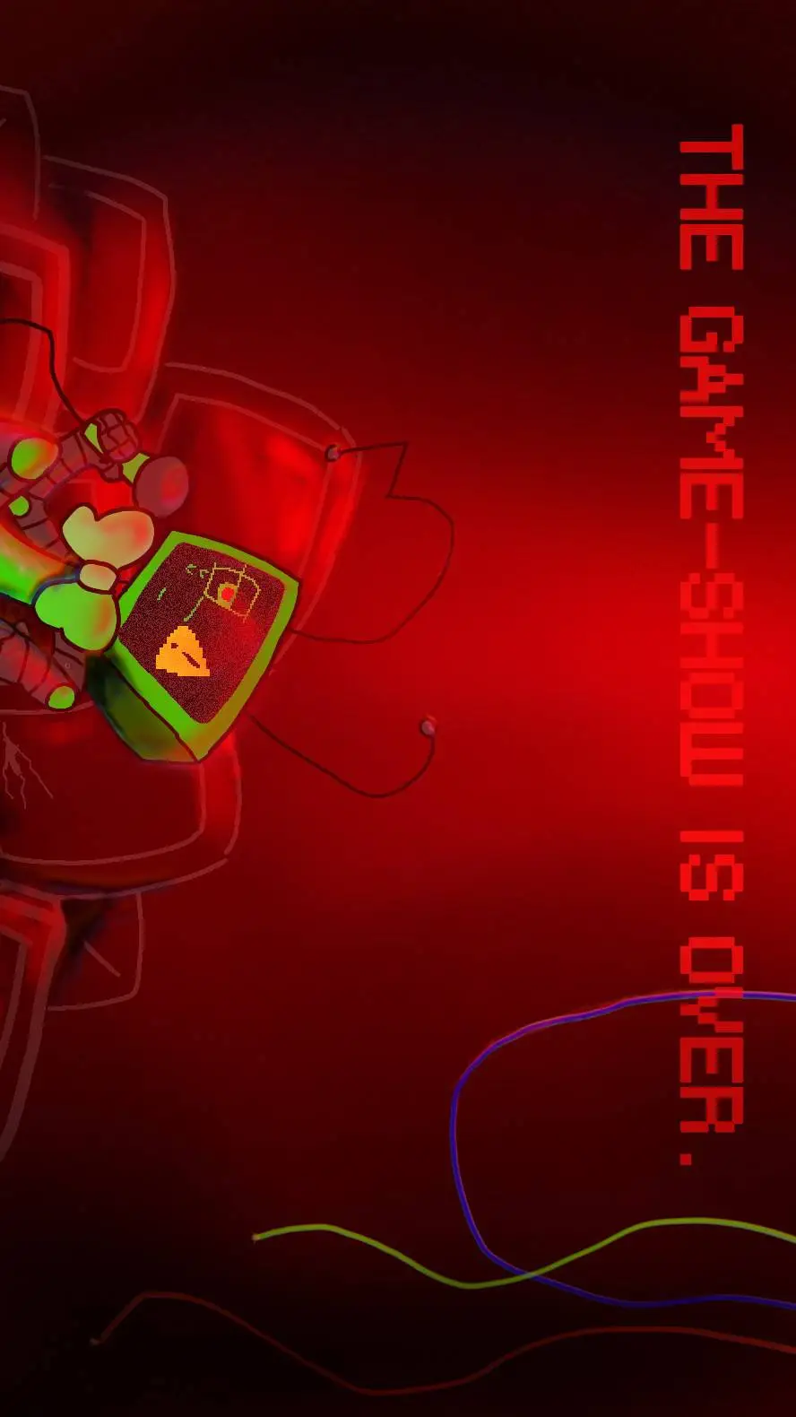 ai character: Pobre chatarra.  background