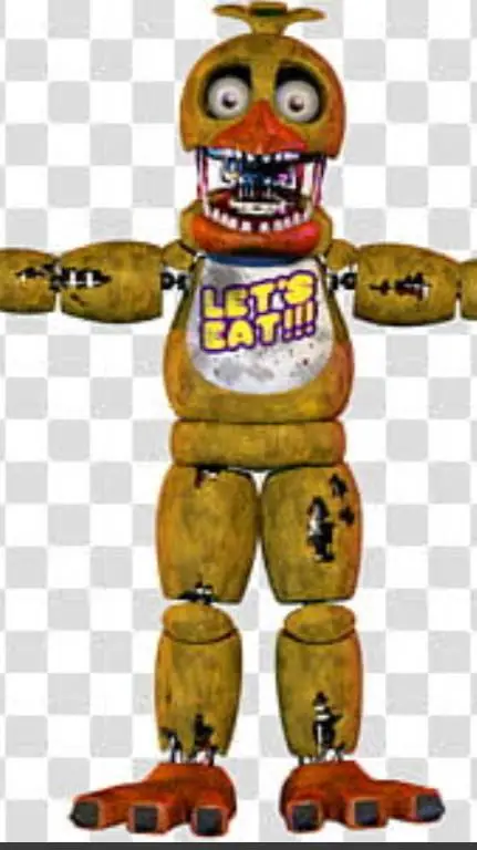 ai character: withered chica background
