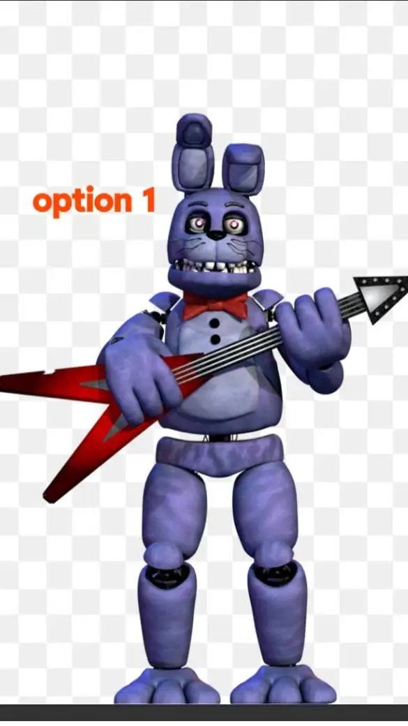 ai character: unwithered bonnie background