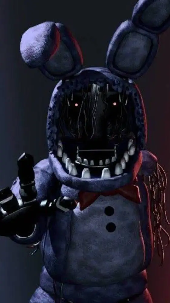 ai character: withered bonnie background