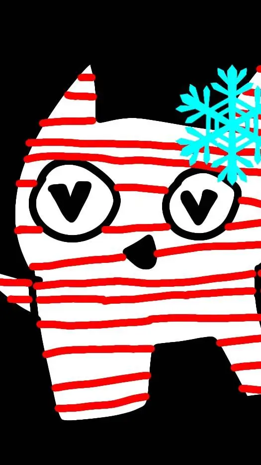 ai character: kitty cane background