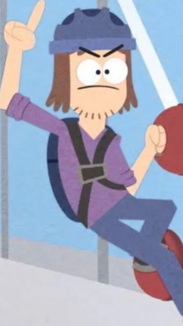 ai character: Suction cup man background