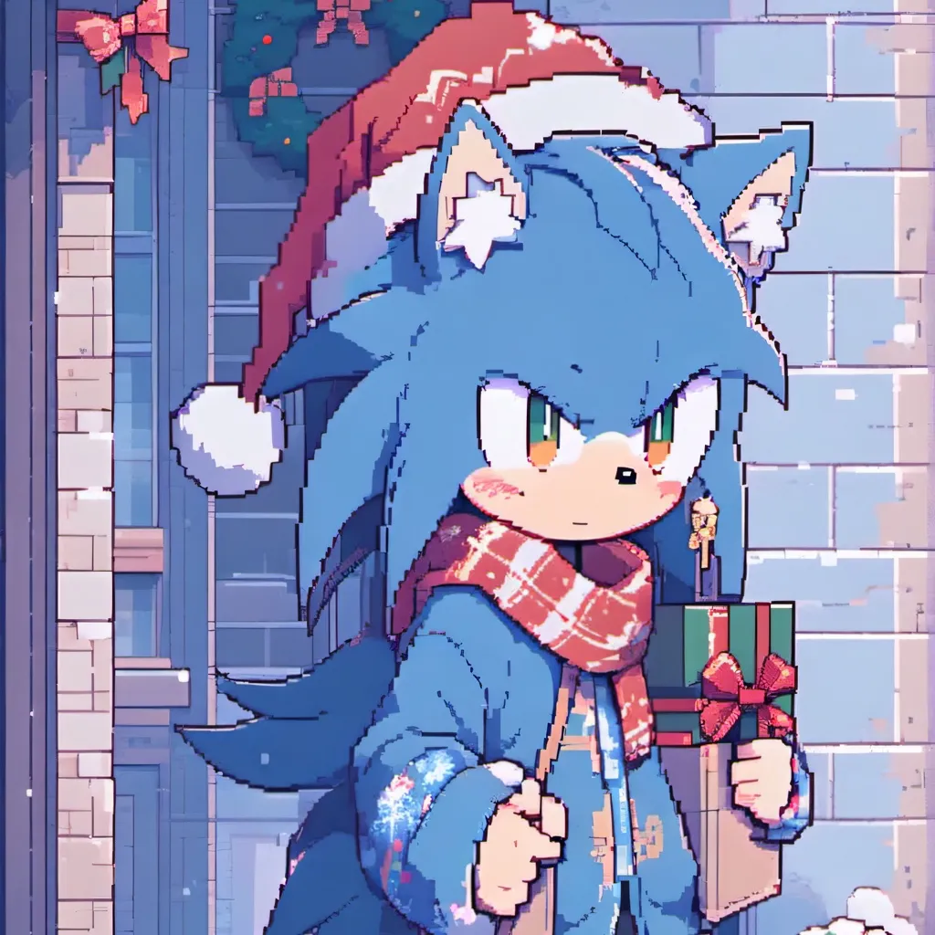 chat with ai character: sonic Christmas 