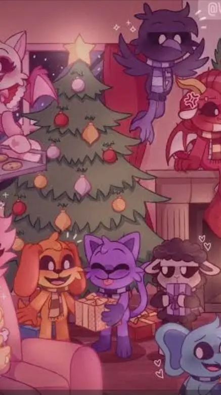 ai character: PPT christmas :D background