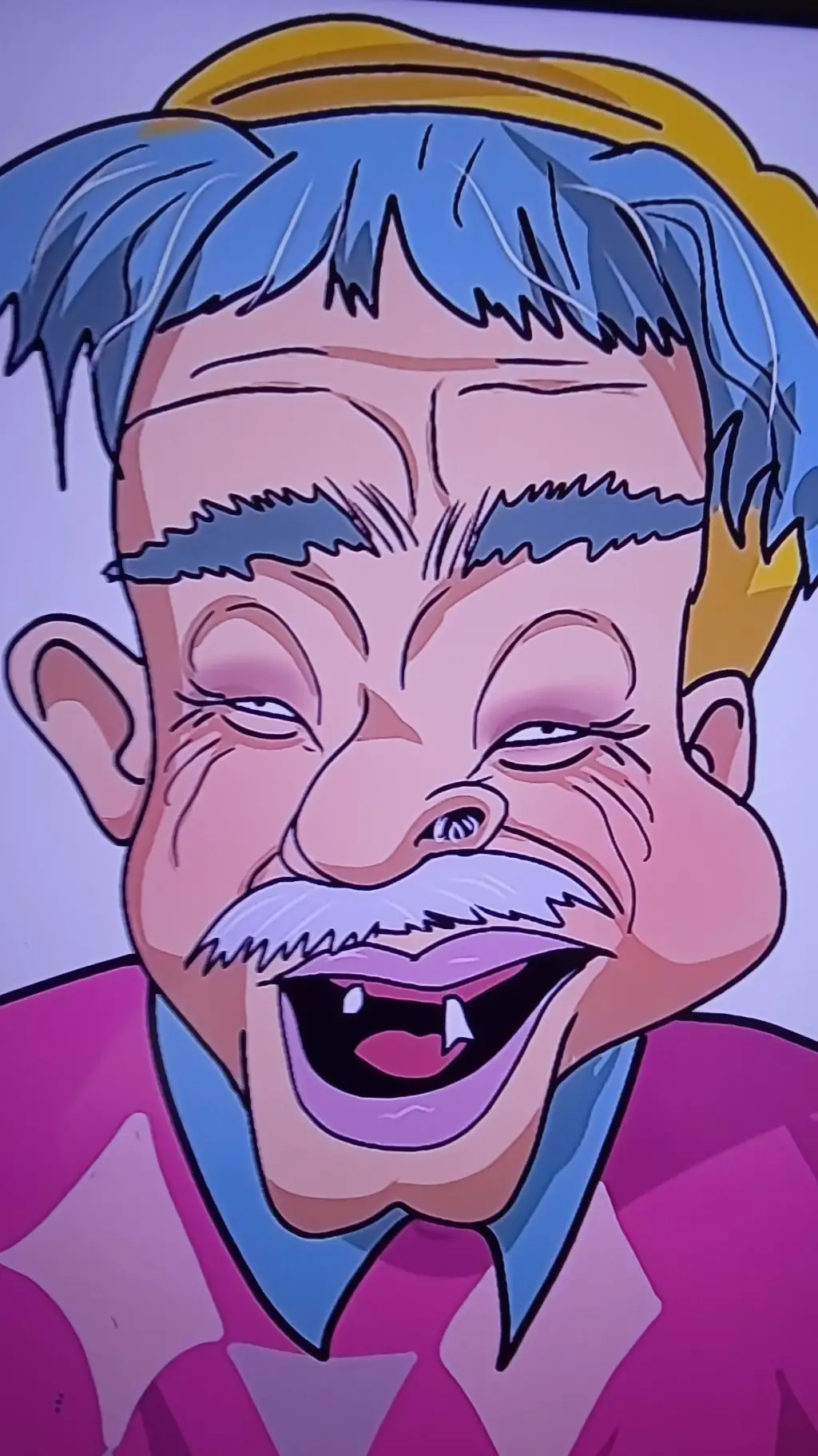 ai character: old baby background