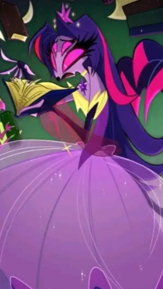 ai character: Twilight sparkle background