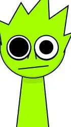ai character: sprunki green background