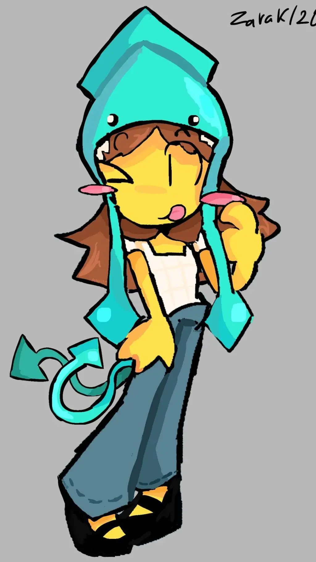 ai character: 🐙★KrakenKid!★🩵 background