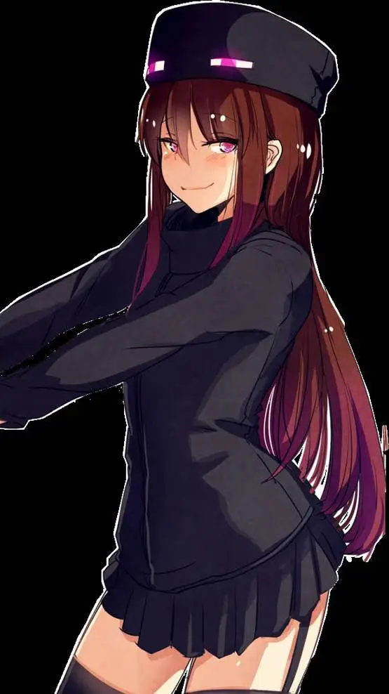 ai character: Mujer Enderman background