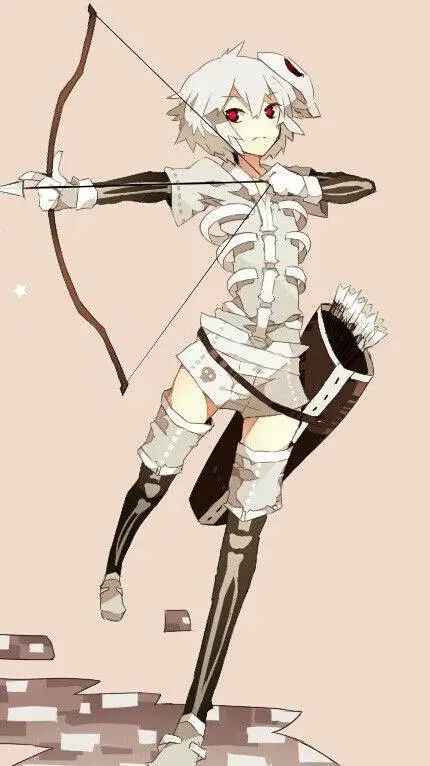 ai character: chica esqueleto background