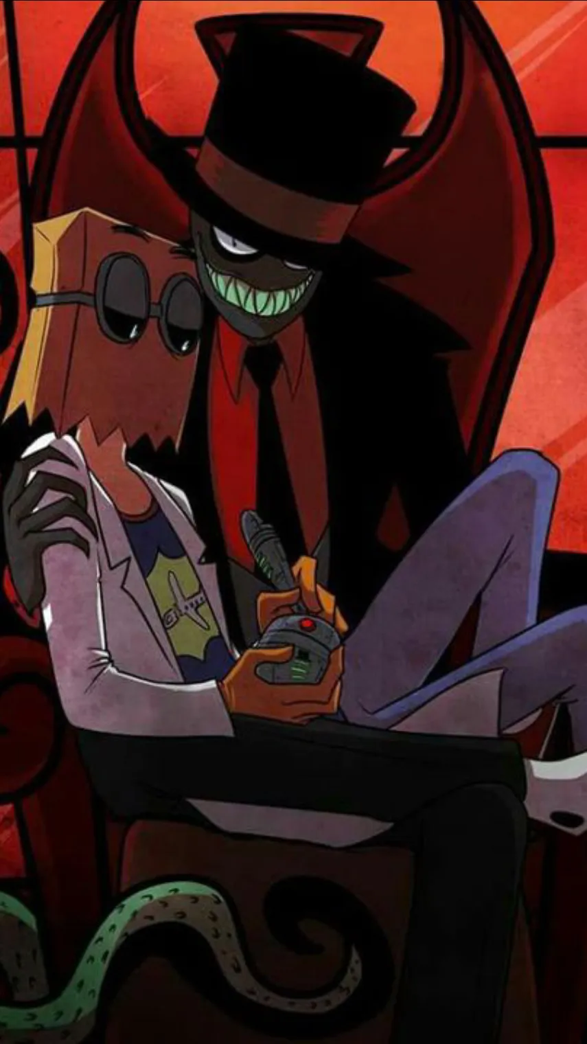 ai character: Black hat x flug  background