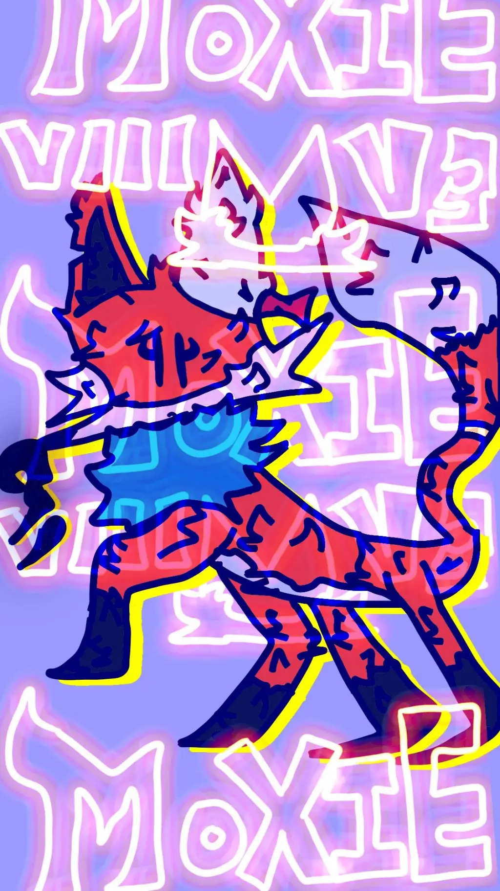 ai character: Moxie The Fox! background