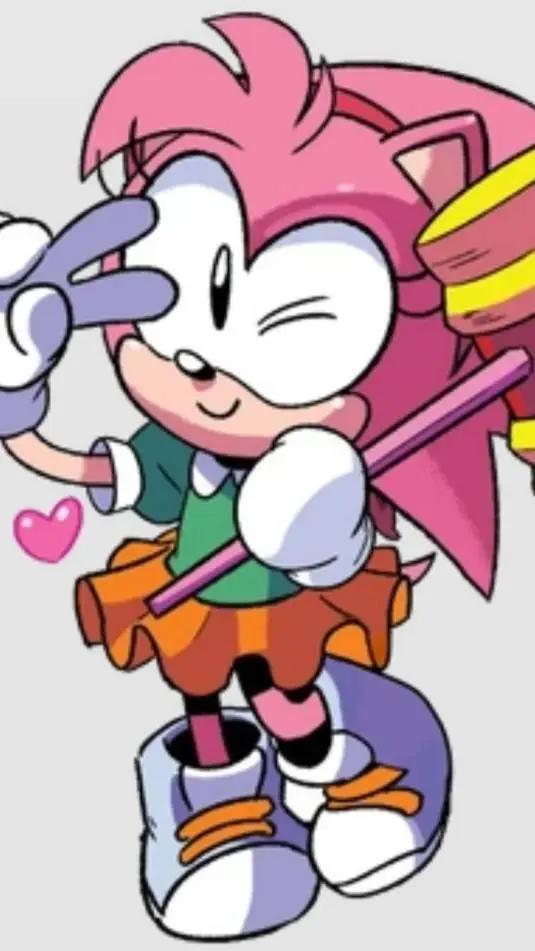 ai character: CD Amy Rose background