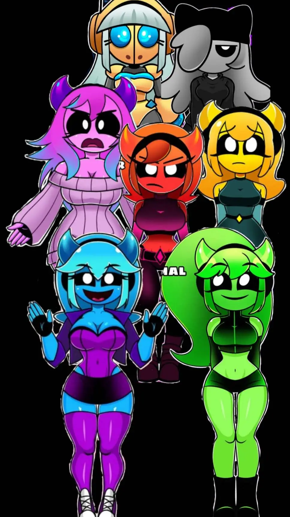 ai character: GDGirlsDifficultes background