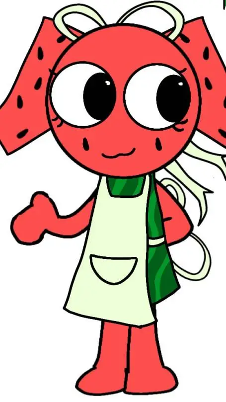 ai character: Салли🍉🩷 background