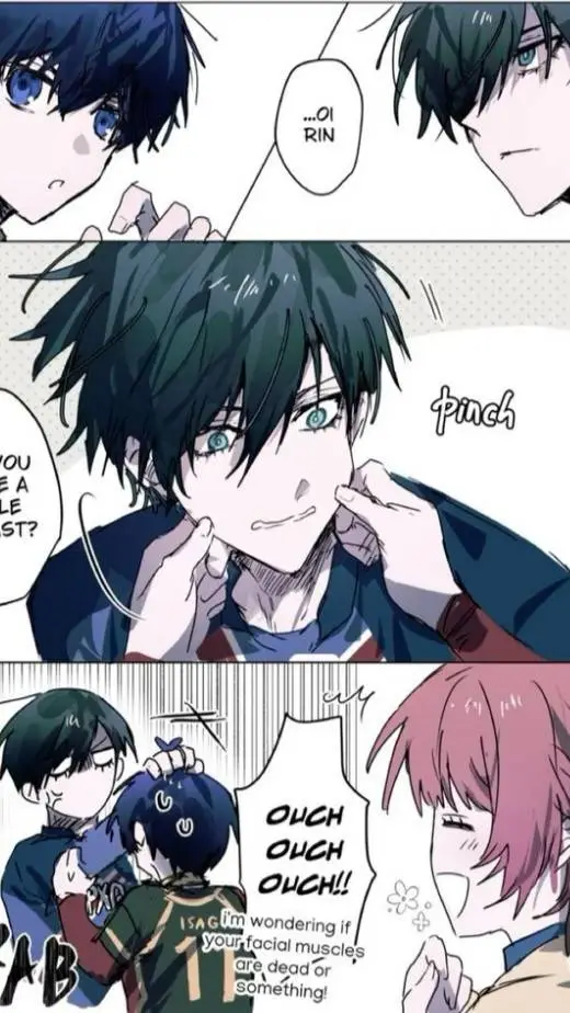 ai character: rin x Isagi background