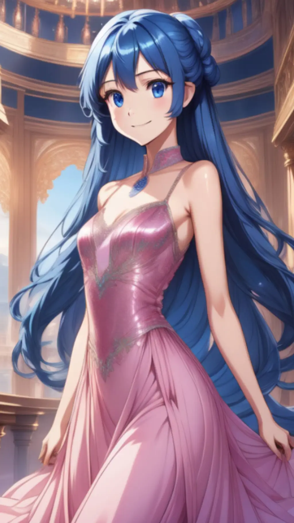 ai character: silk background