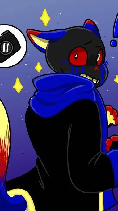 ai character: ERROR KITTY background