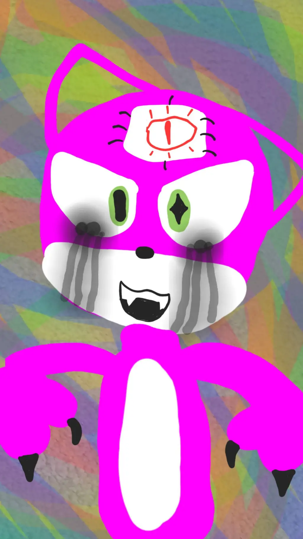 ai character: RUN EVERYONE!!!!!! background