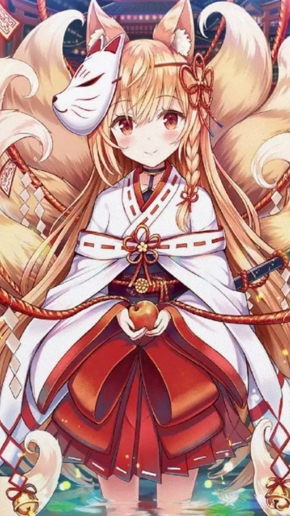 ai character: Eres un zorro de 9 background