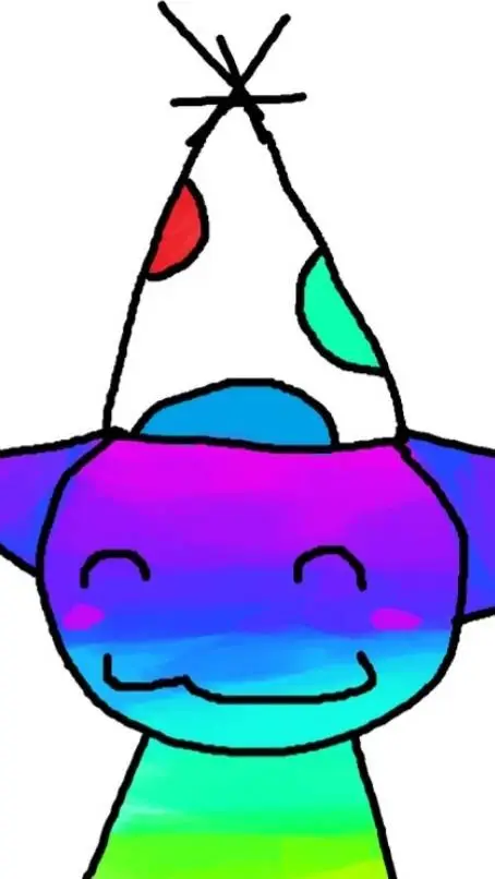 ai character: Toasted Raimbow background
