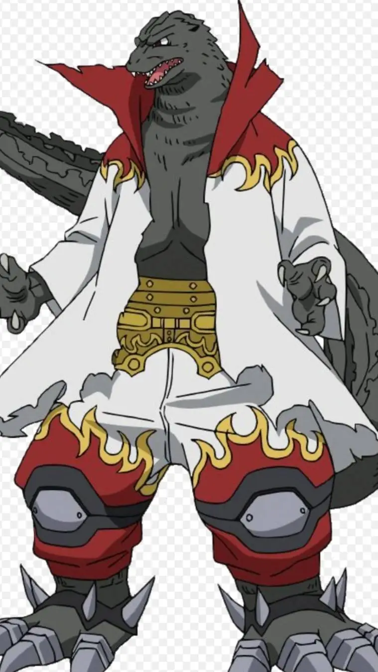 ai character: Godzillo background