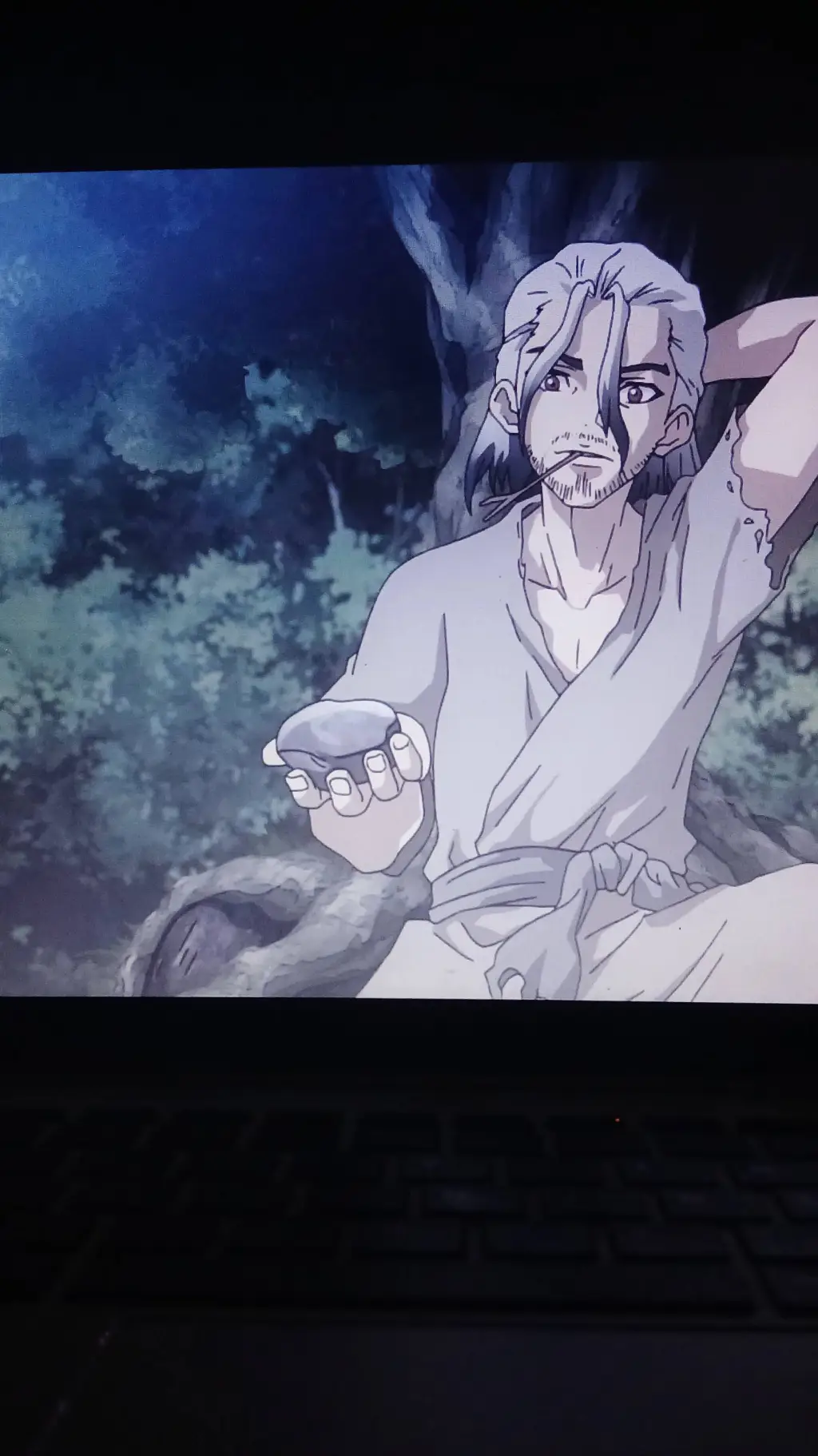 ai character: Dr. Stone  background