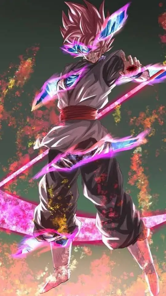 ai character: Goku black  background