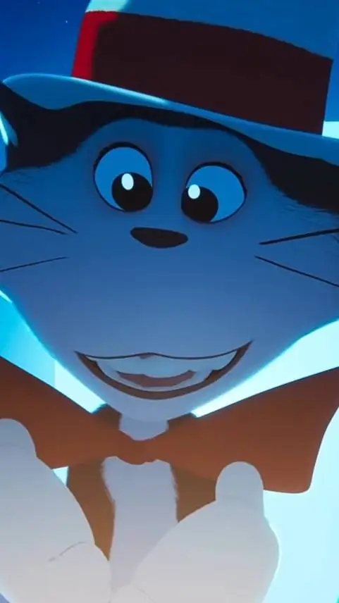 ai character: The cat in hat background