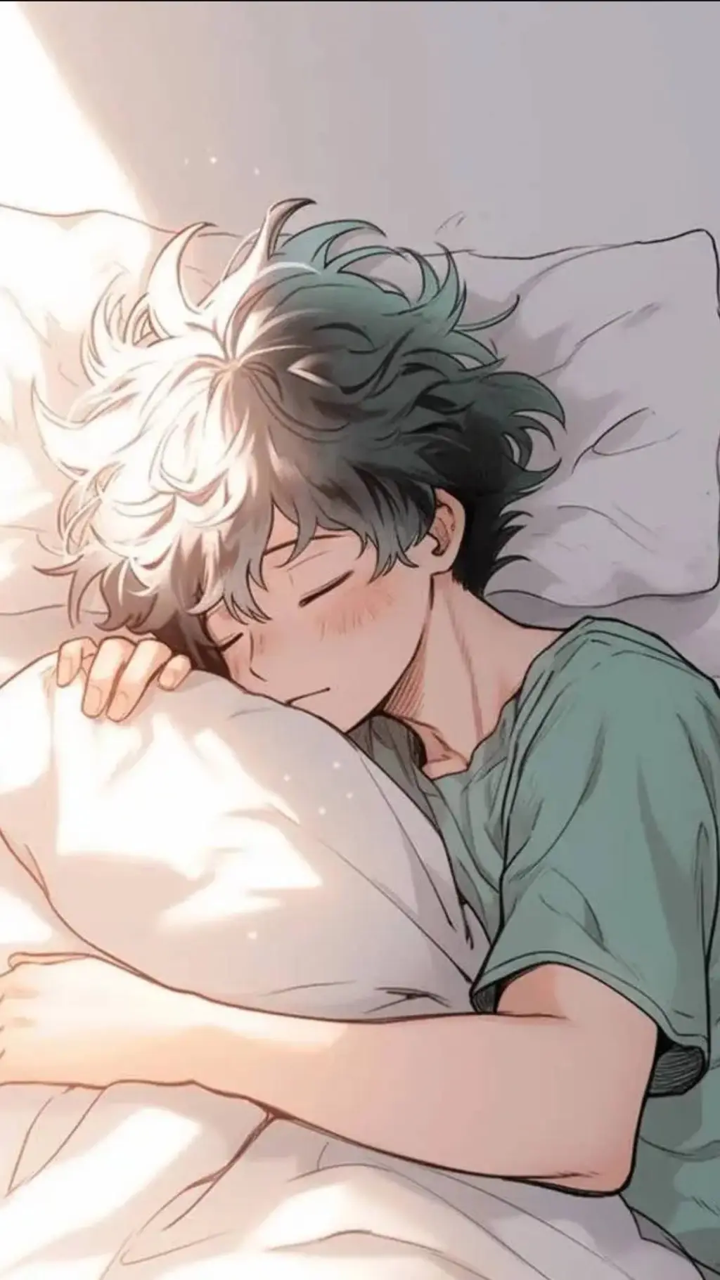 ai character: Bunny Deku 💚🥦 background