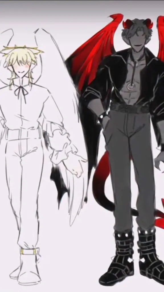 ai character: Angle × Demon  background