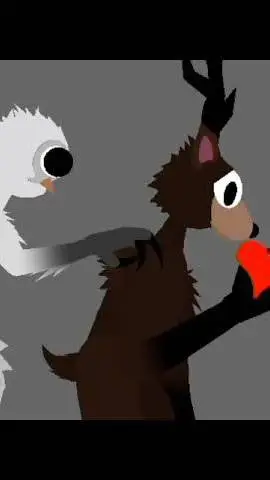 ai character: deer x owl background