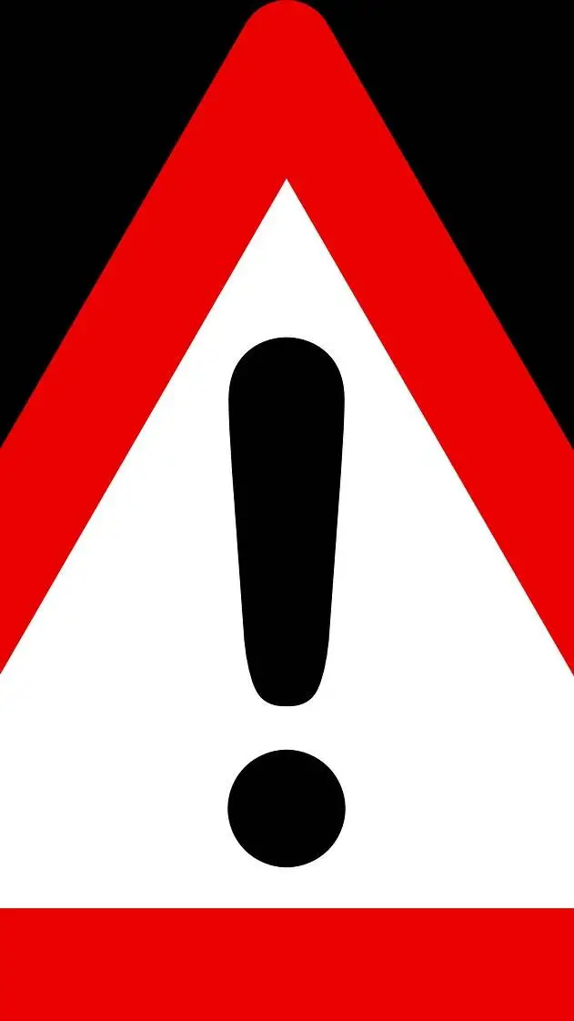 ai character: danger sign  background