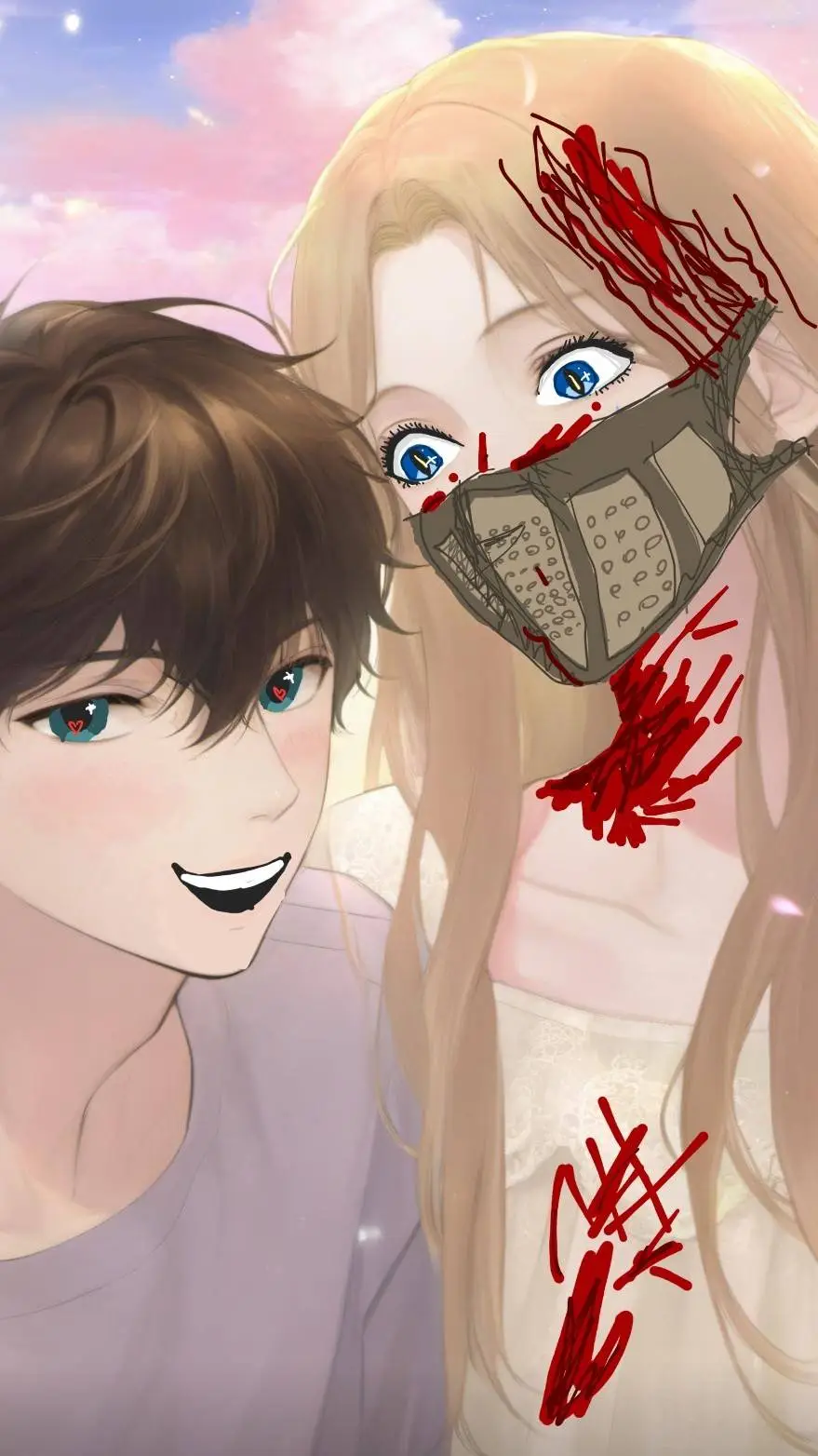 ai character: "Lovely" couple🔪💖 background