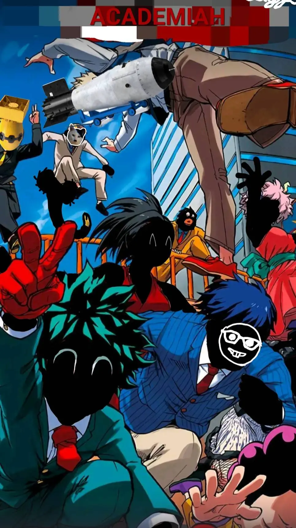 ai character: L's CHAOS MHA😀 background