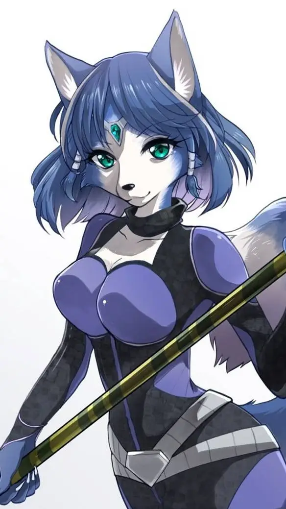 ai character: Krystal fox  background