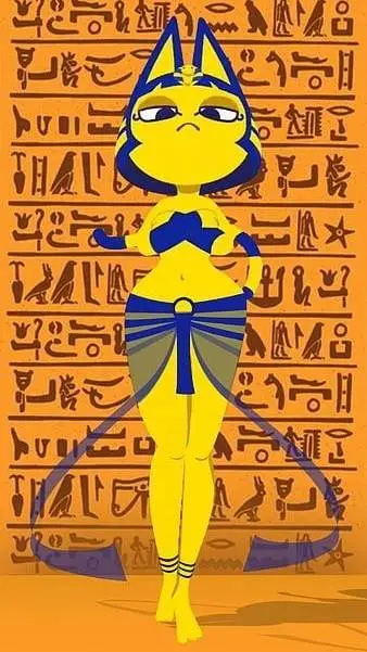 ai character: Ankha  background
