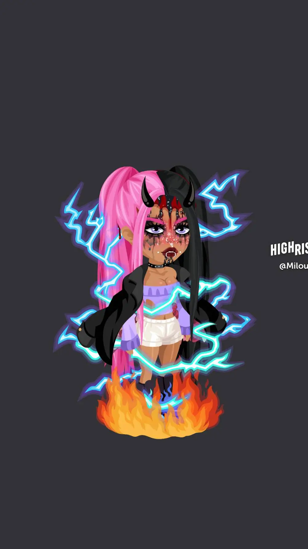 ai character: Milou  background
