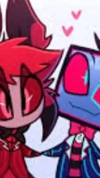 ai character: 📻baby Alastor🦌 background